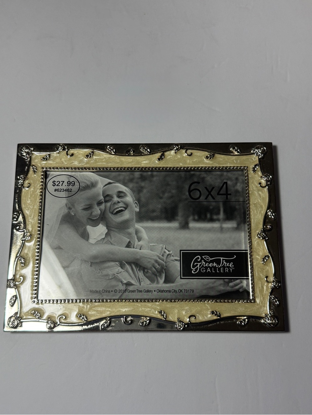 NWOT Green Tree Gallery 6x4 Wedding Photo Frame - Flat Back for Easels